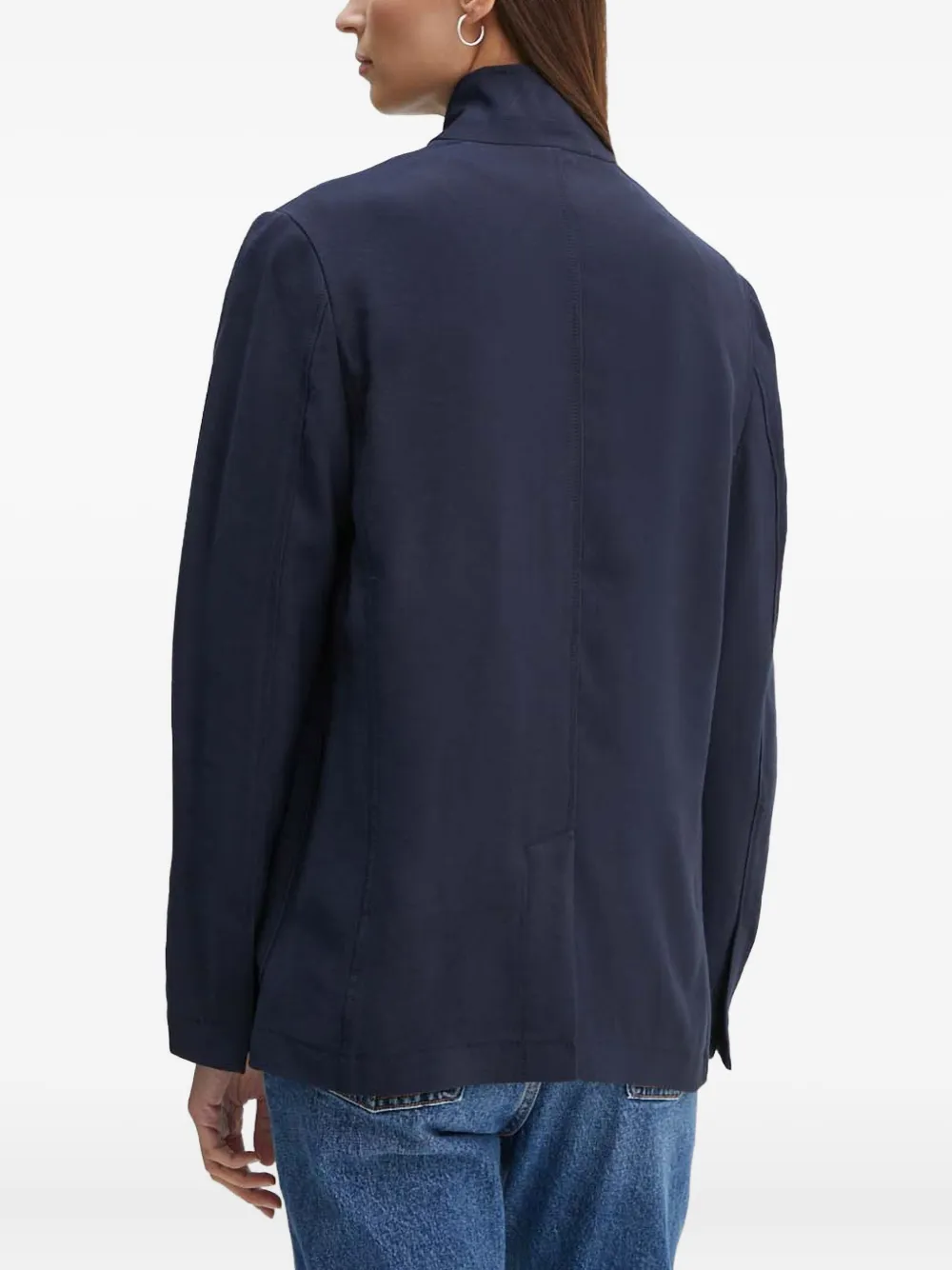 G-star Raw Patch-pockets Buttoned Jacket In Blue