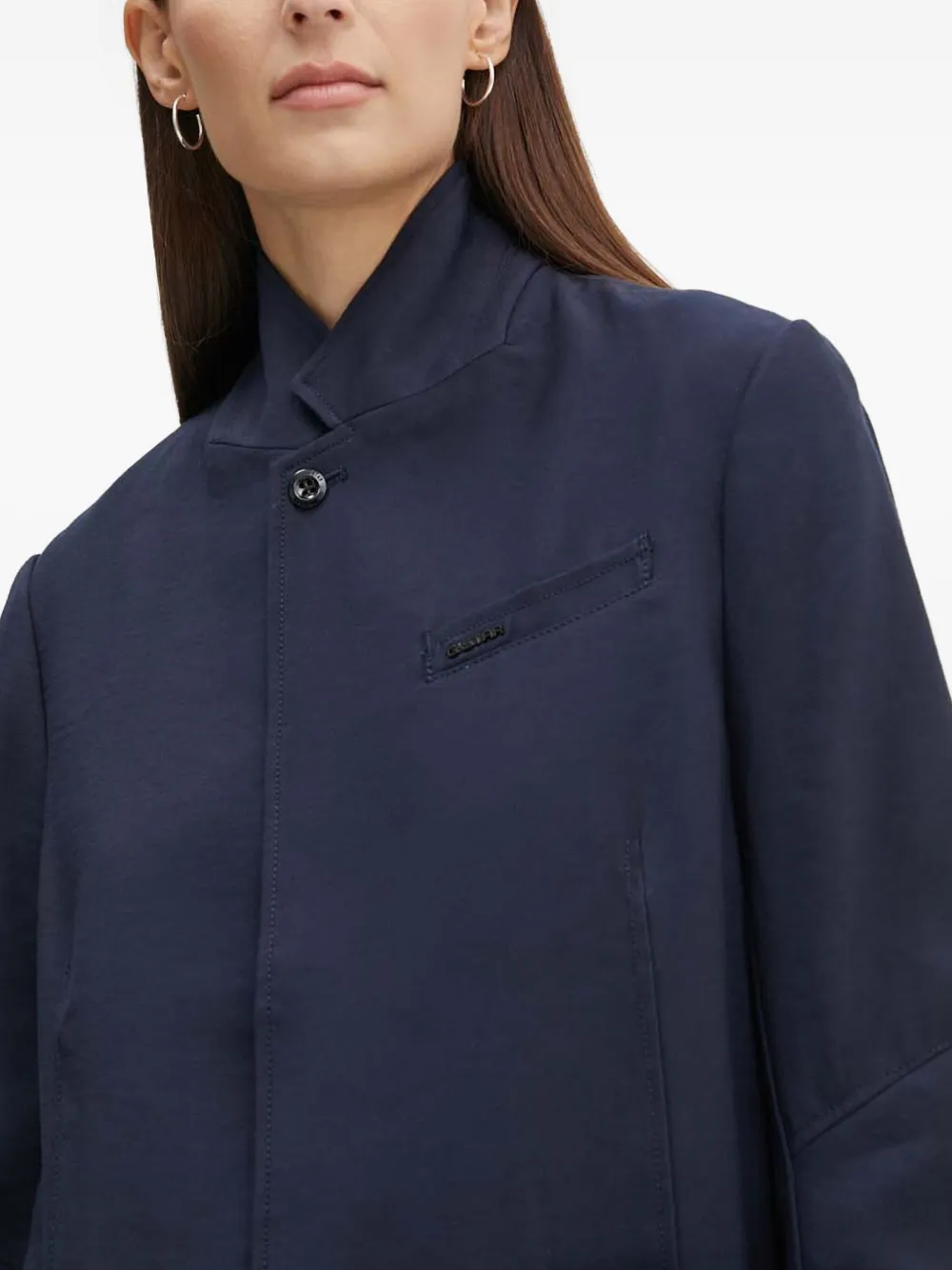 G-star Raw Patch-pockets Buttoned Jacket In Blue