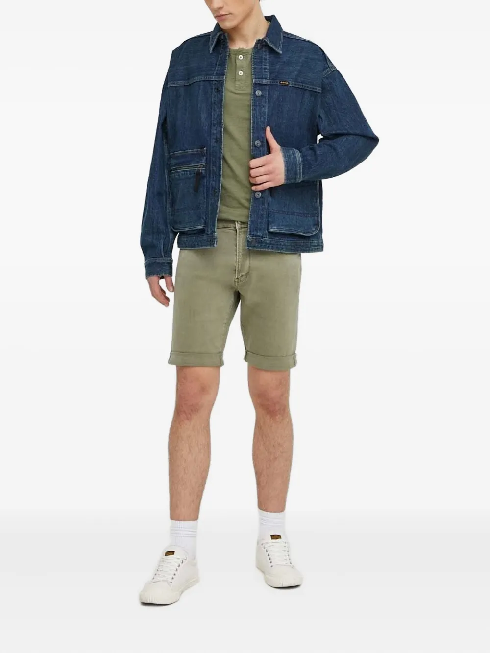 G-Star RAW Denim jack Blauw
