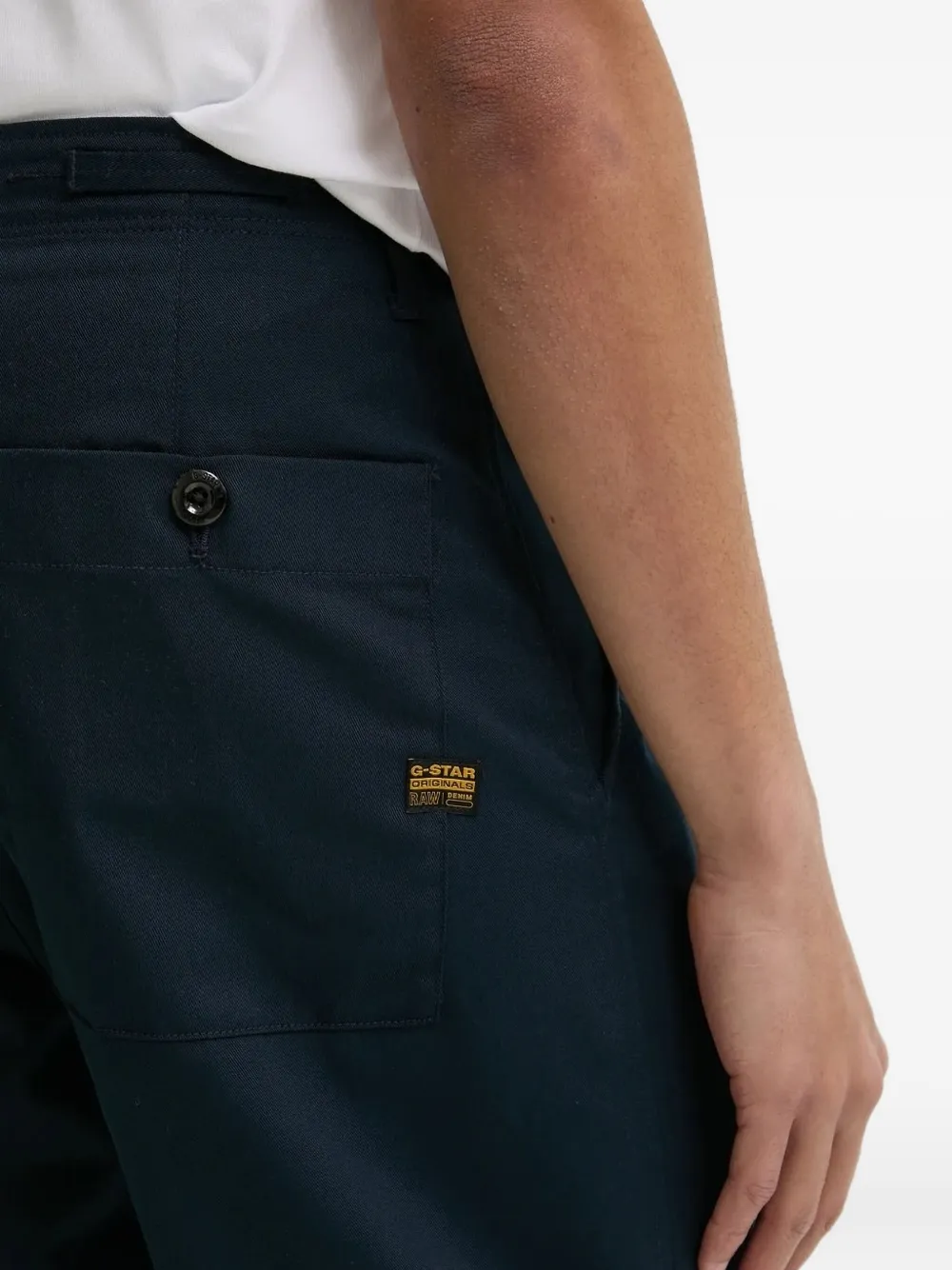 G-Star RAW Broek met geplooide zak Blauw