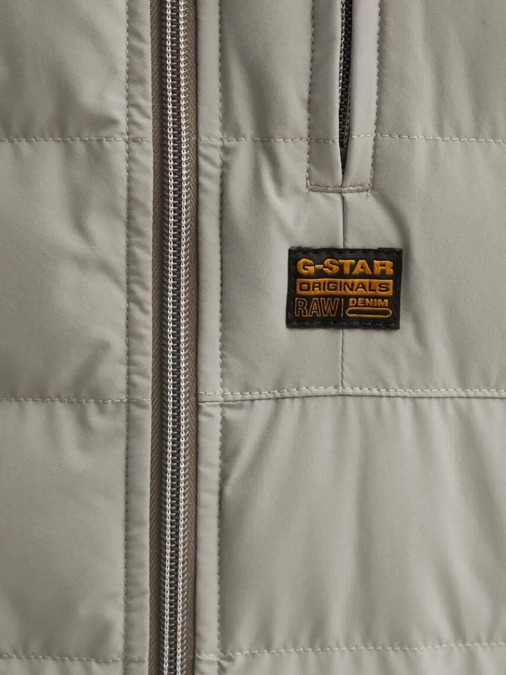 G-Star RAW Bodywarmer met rits Grijs