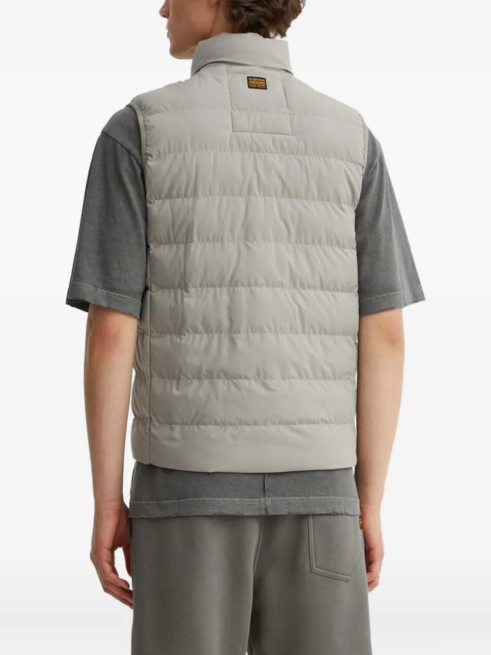 G-Star RAW Bodywarmer met rits Grijs