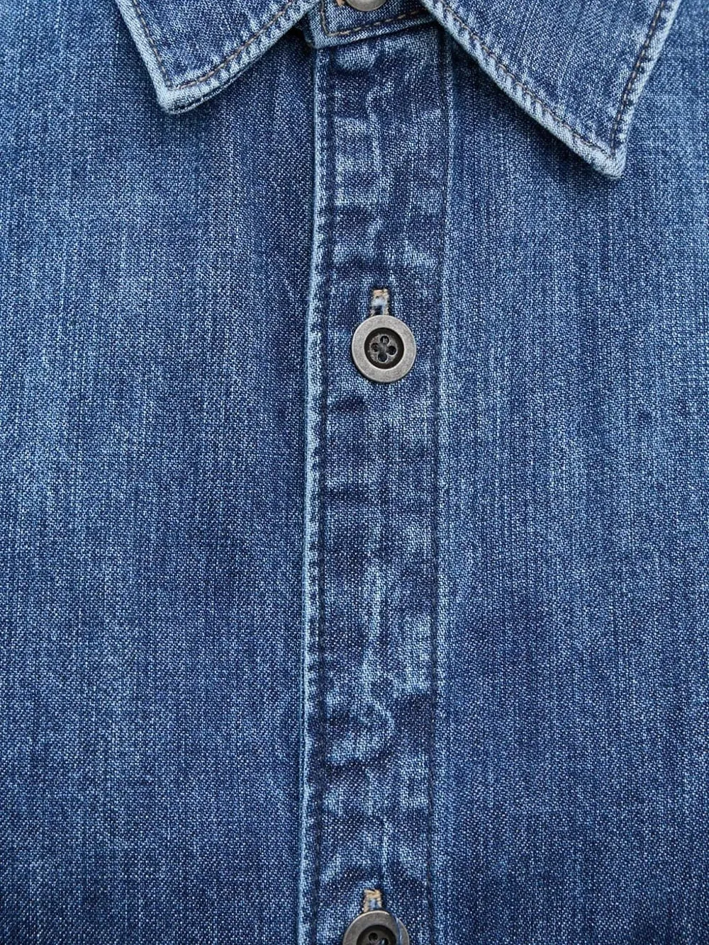 G-star Raw Denim Shirt Midi Dress In Blue