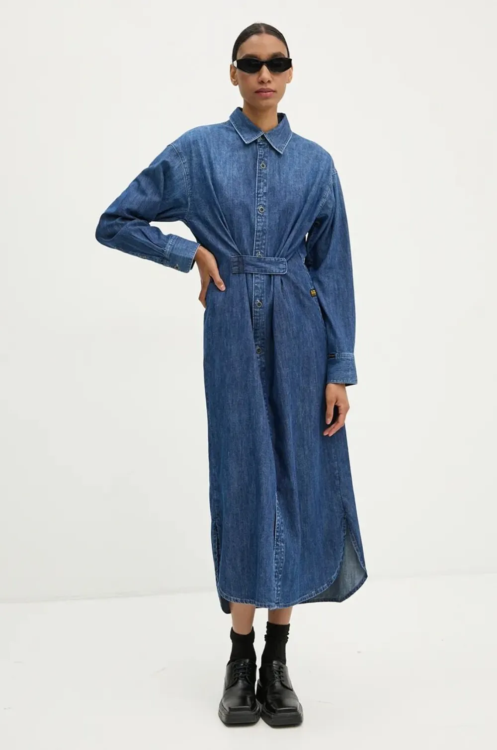 G-Star RAW Chemisier midi in denim - Blu