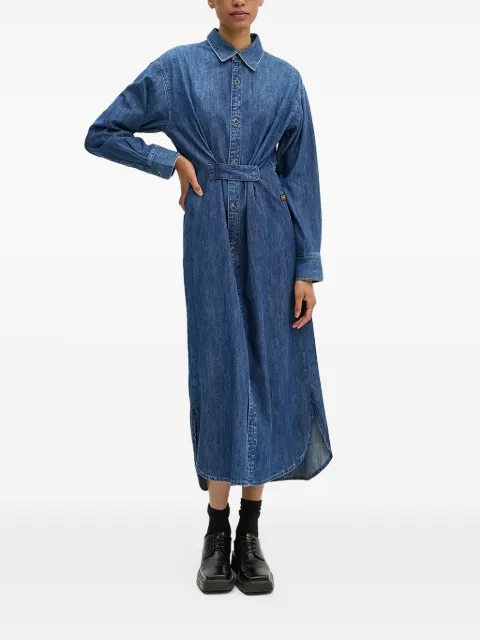 G-Star RAW denim shirt midi dress