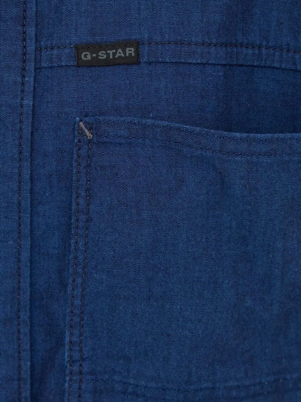 G-Star RAW Overhemd met lange mouwen en zak Blauw