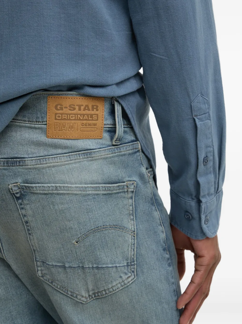 G-Star RAW Jeans met knopen Blauw