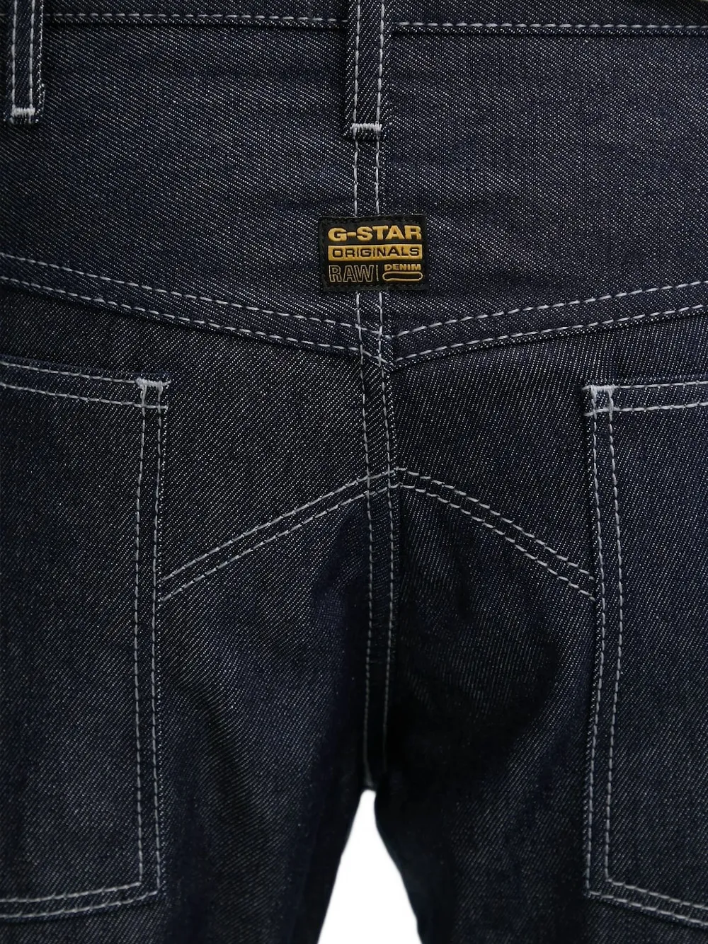 G-Star RAW Jeans met contrasterende stiksels en vlakken Blauw