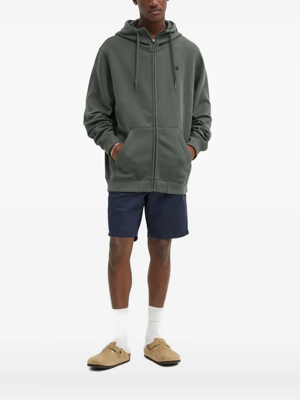 G-Star RAW zip-up hoodie | Grey | Image 1