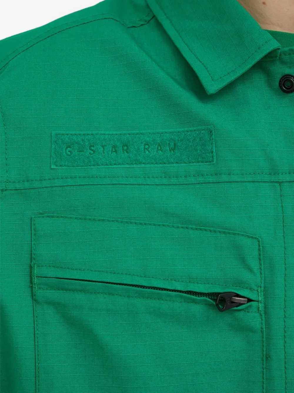 G-Star RAW Shirtjack met logopatch Groen