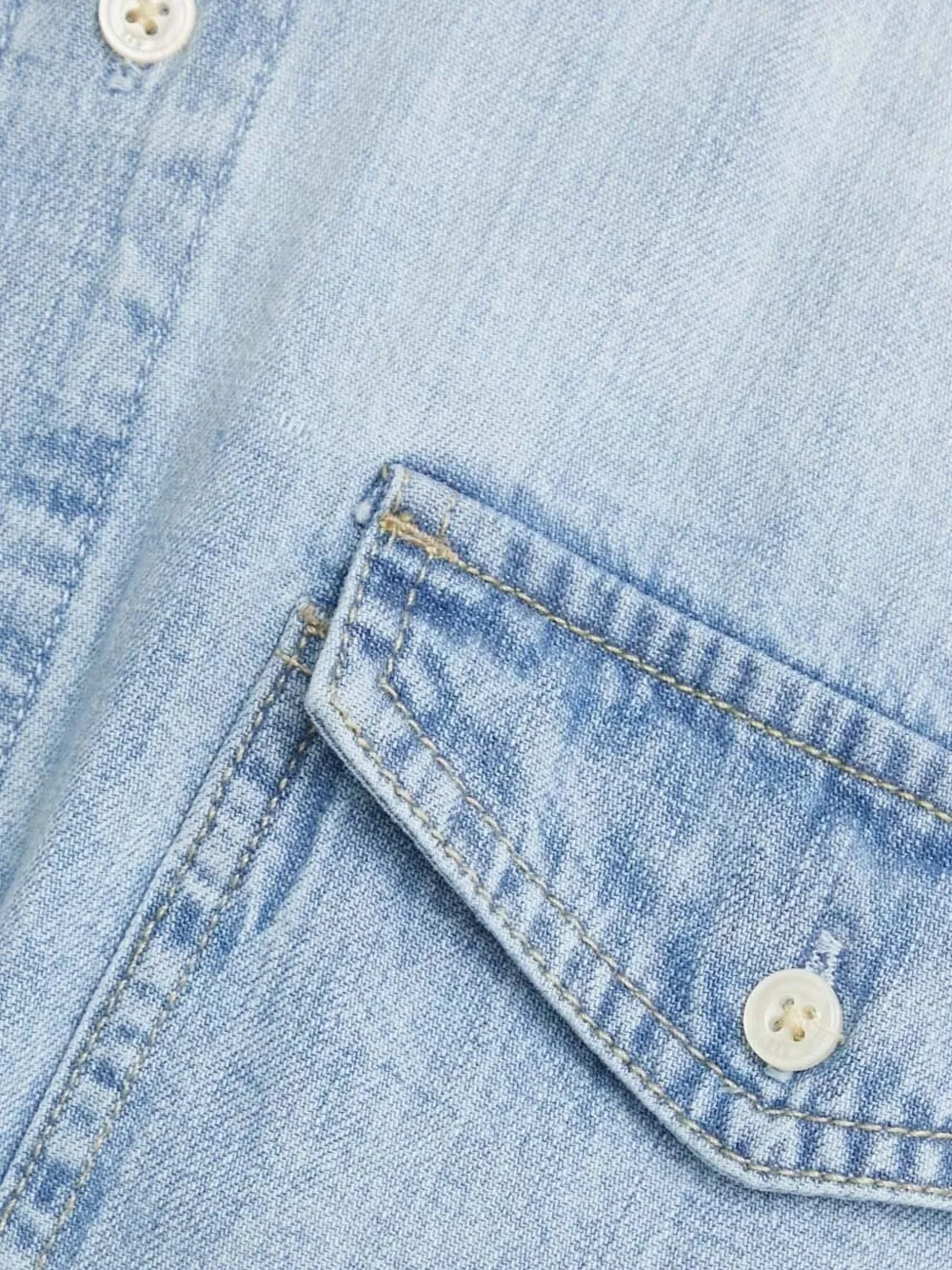 G-Star RAW Mini-blousejurk met trekkoord Blauw