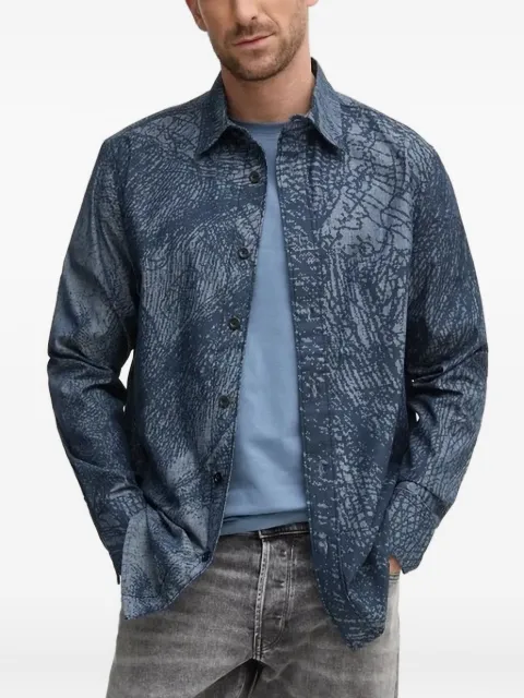 G-Star RAW قميص بأكمام طويلة وطبعة تجريدية