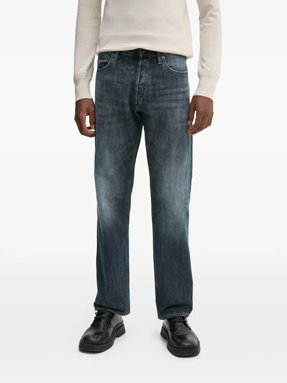 G-Star RAW whiskering-effect jeans - Blu