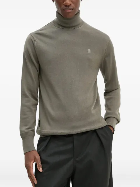 G-Star RAW roll-neck logo-detail sweater