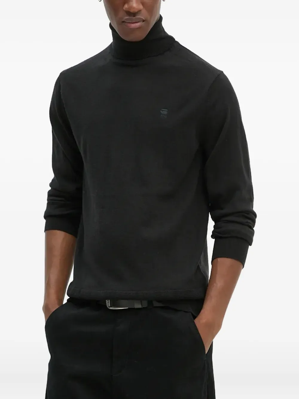 G-Star RAW タートルネック セーター - ブラック G-Star RAW タートルネック セーター - ブラック