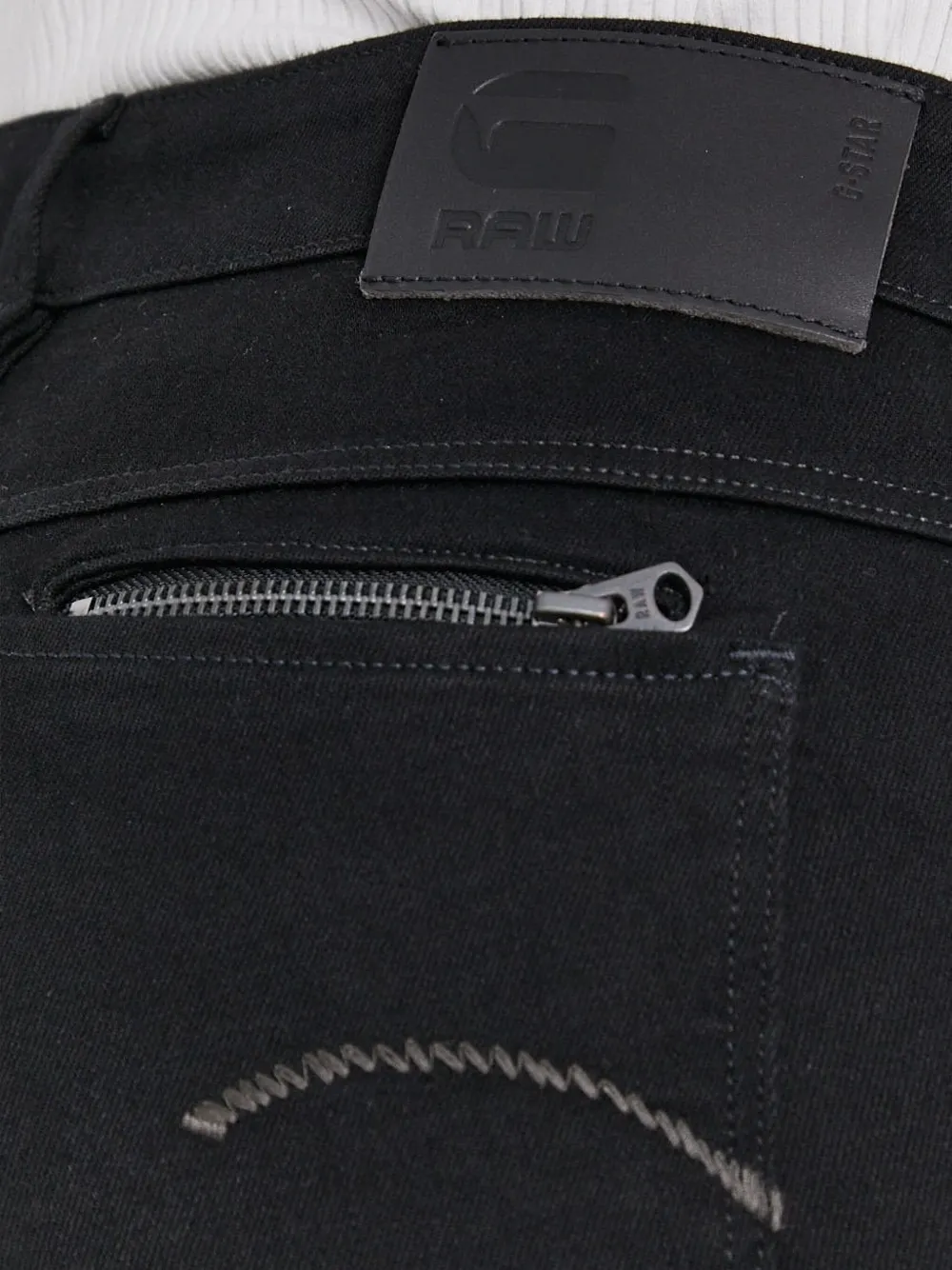 G-Star RAW Jeans met ritssluiting op de rug Zwart