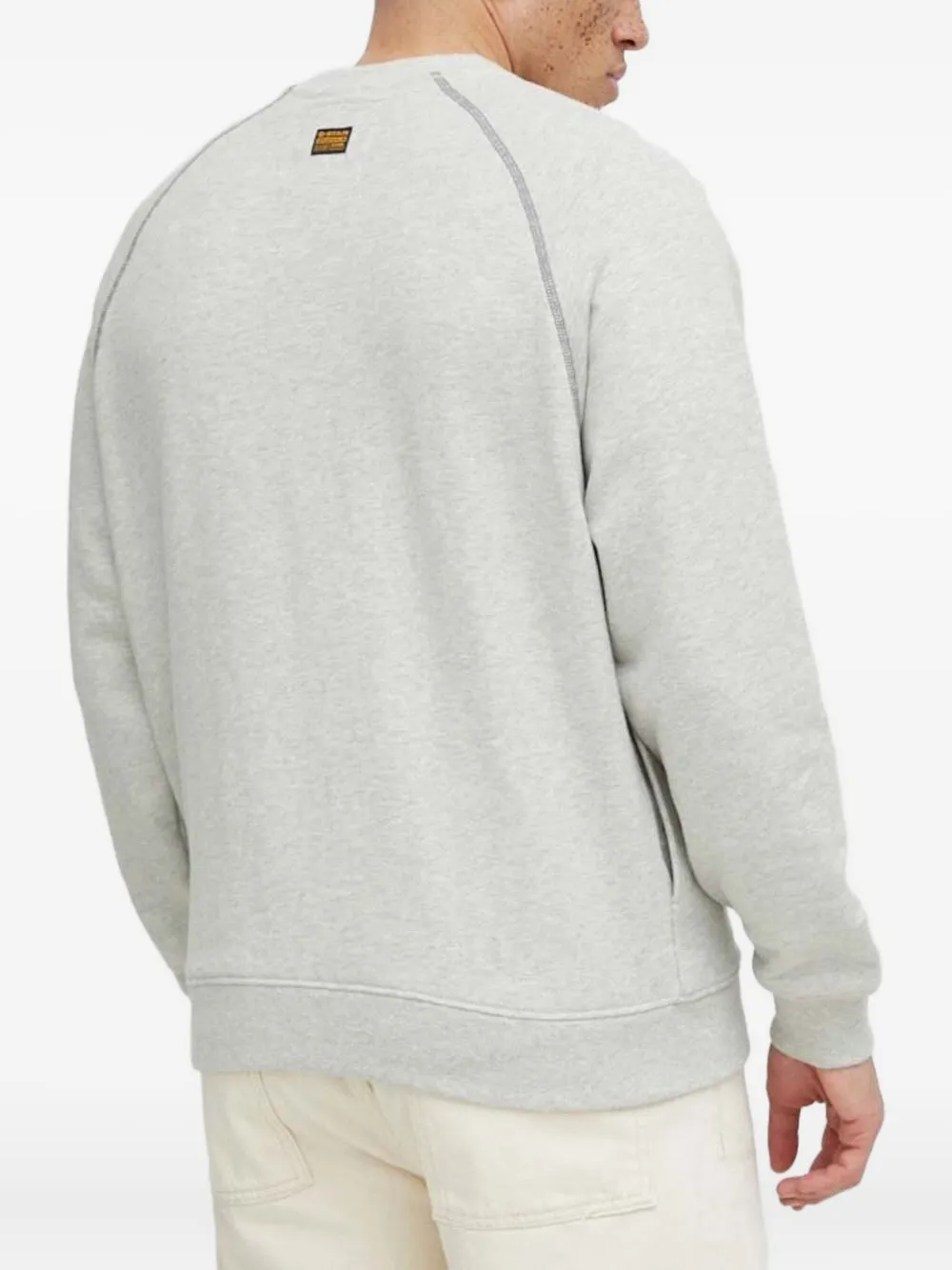 G-Star RAW Sweater verfraaid met logo - Grijs