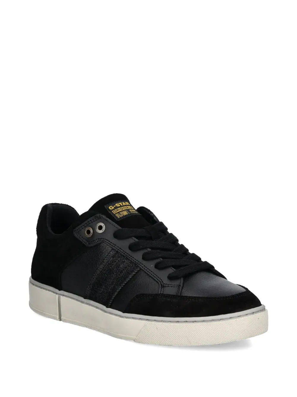 G-Star RAW leather low-top sneakers - Zwart