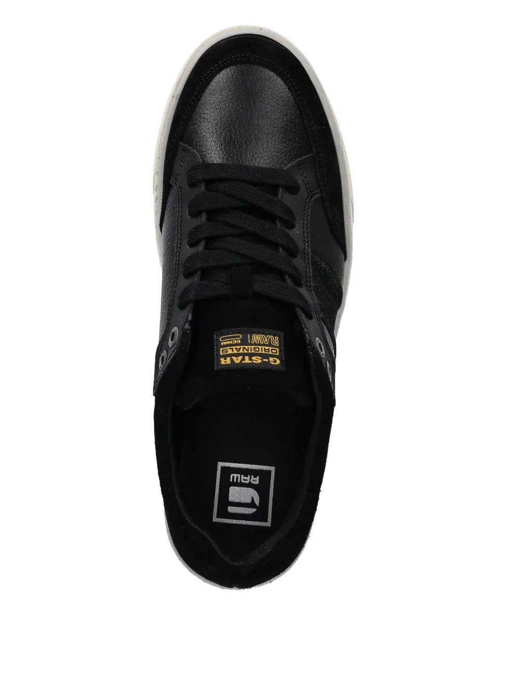 G-Star RAW leather low-top sneakers Black