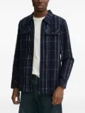 G-Star RAW checked zip-up shirt - Blue