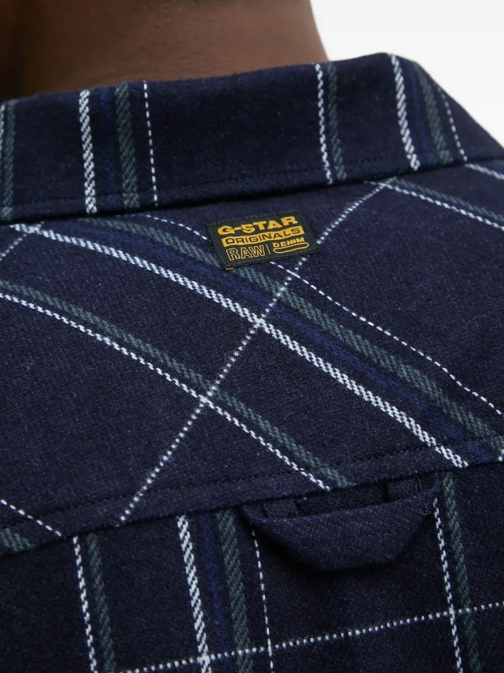 G-Star RAW Geruit overhemd Blauw
