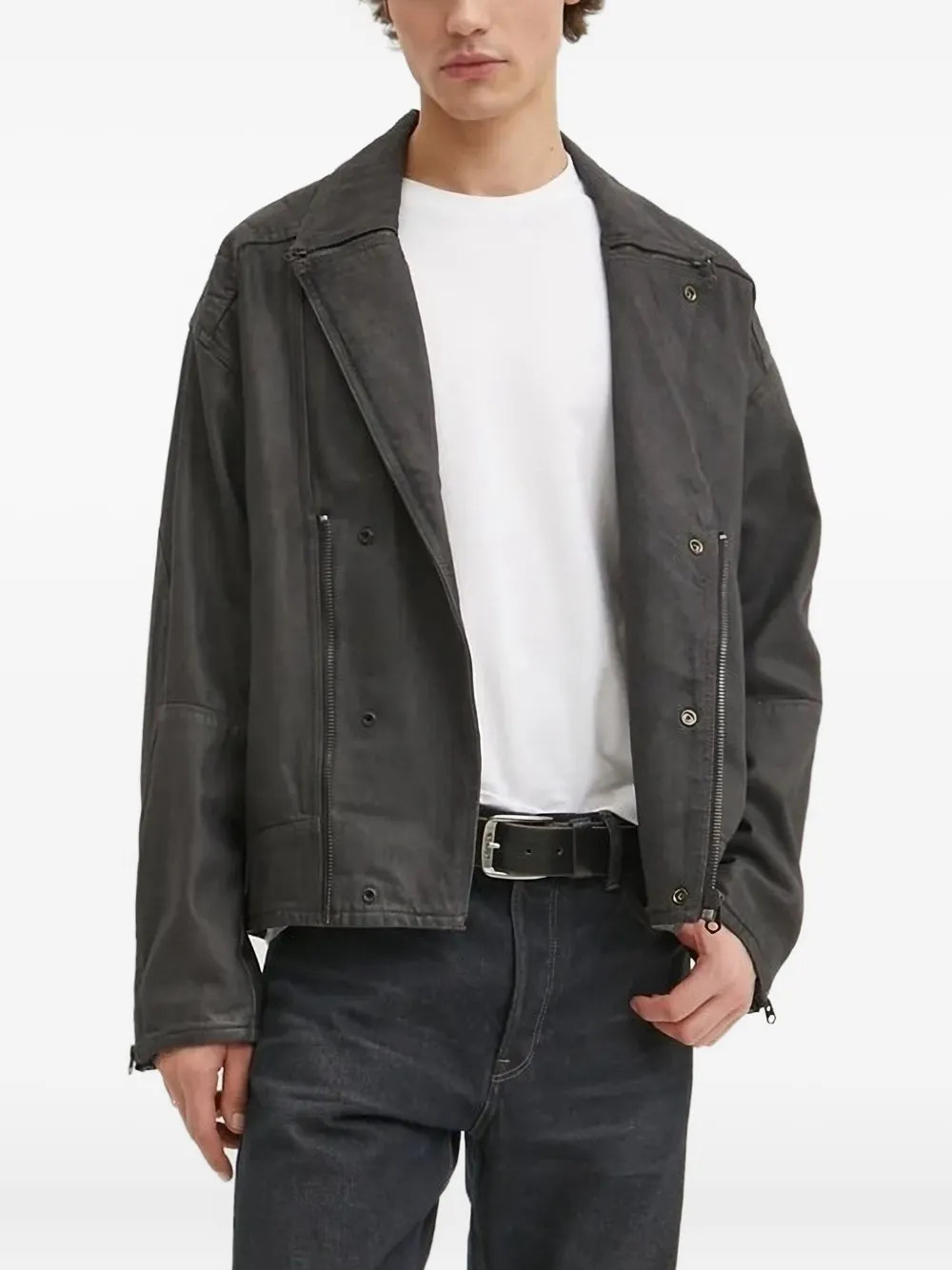 G-Star RAW asymmetrical panel jacket | Black | Image 1