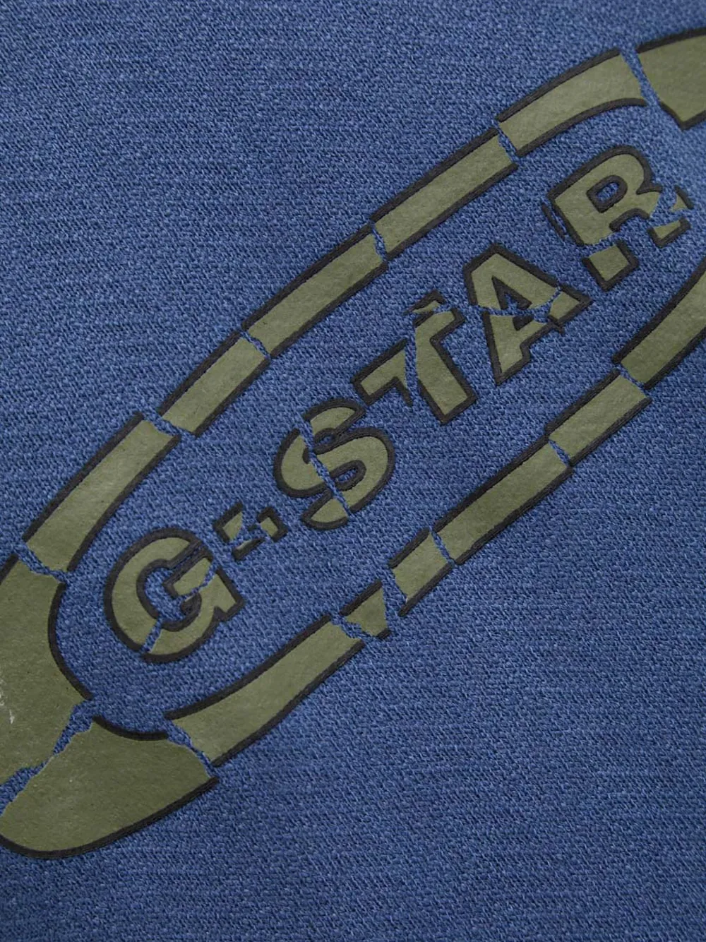G-Star RAW Sweater met logo en ronde hals Blauw