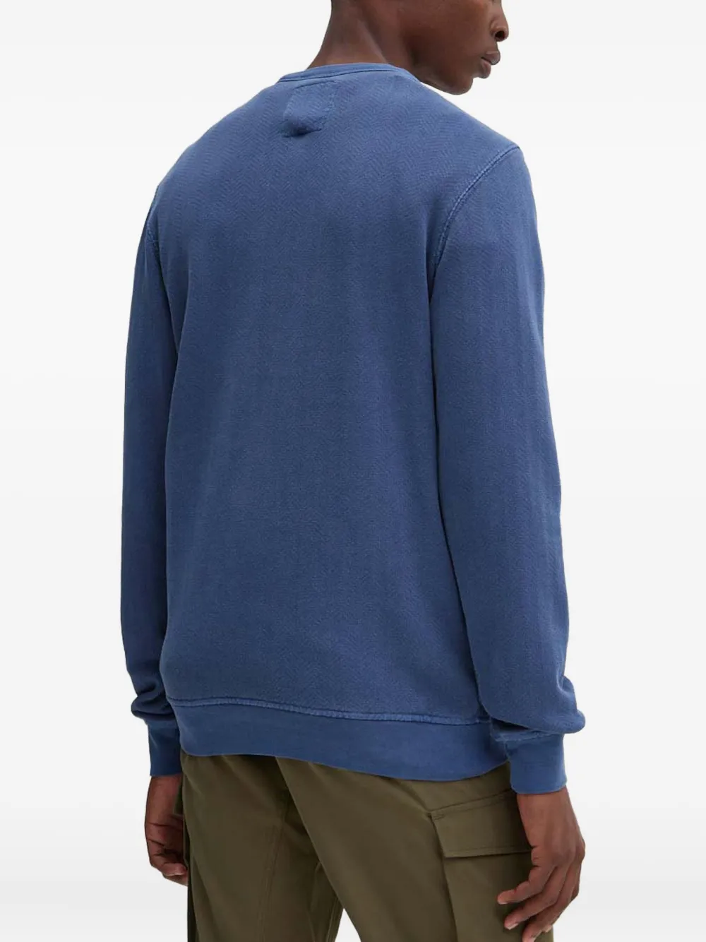 G-Star RAW Sweater met logo en ronde hals Blauw