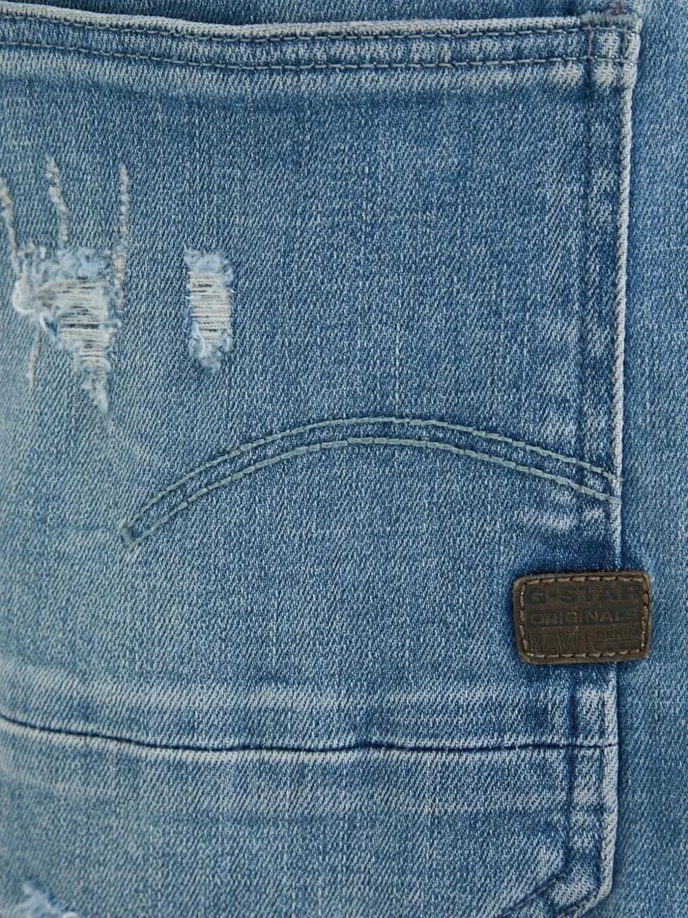 G-Star RAW Gerafelde jeans Blauw