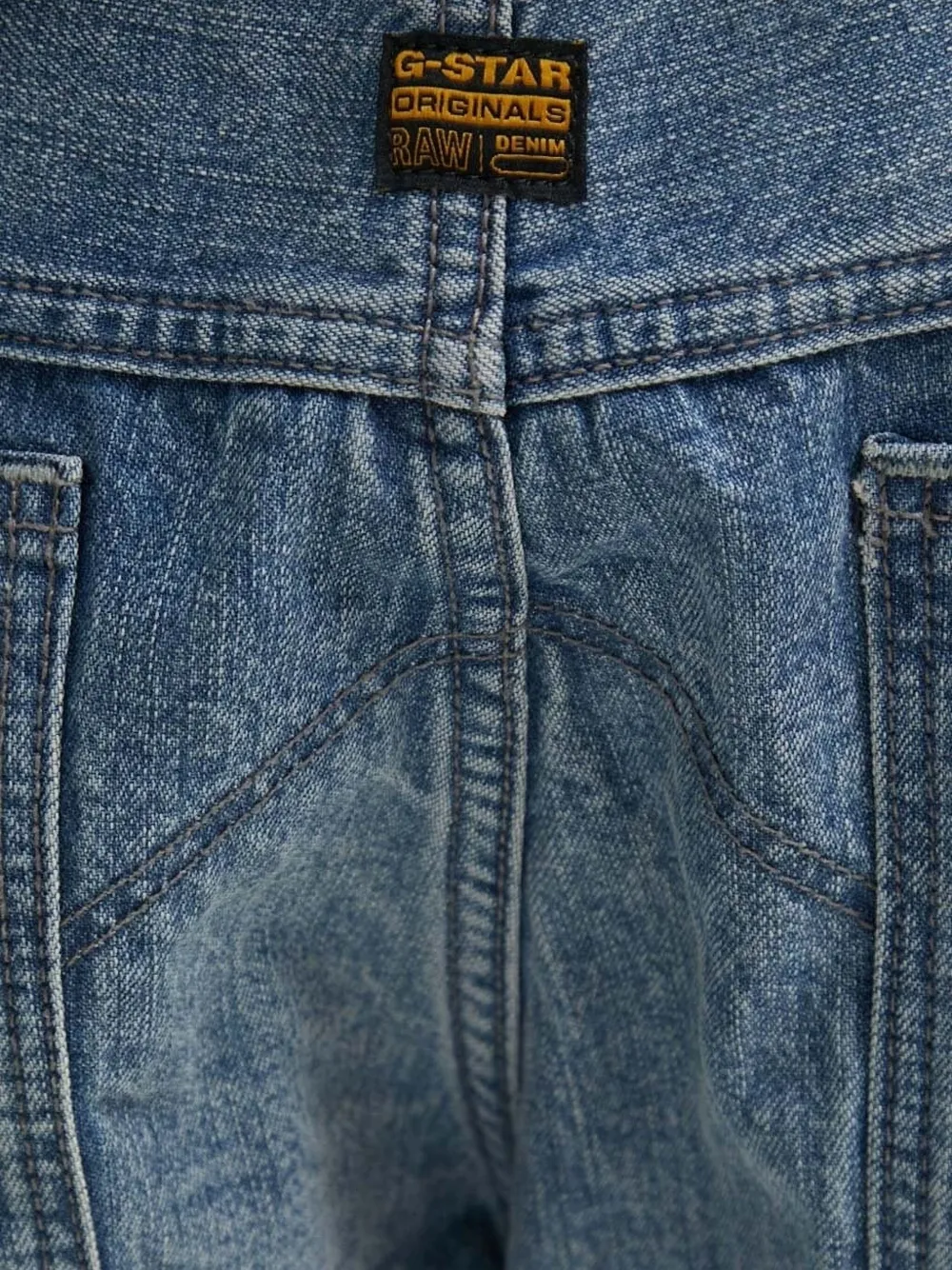 G-Star RAW Jeans met patchwork Blauw