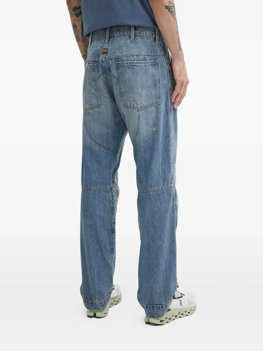 G-Star RAW Jeans met patchwork - Blauw
