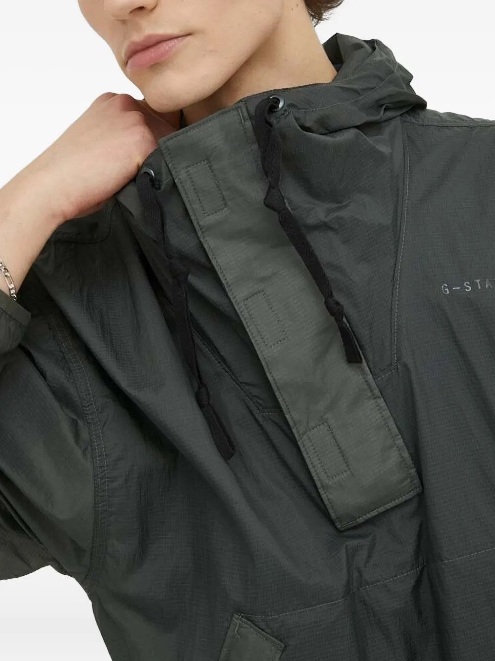 G-Star RAW Jack met patroon en capuchon Zwart