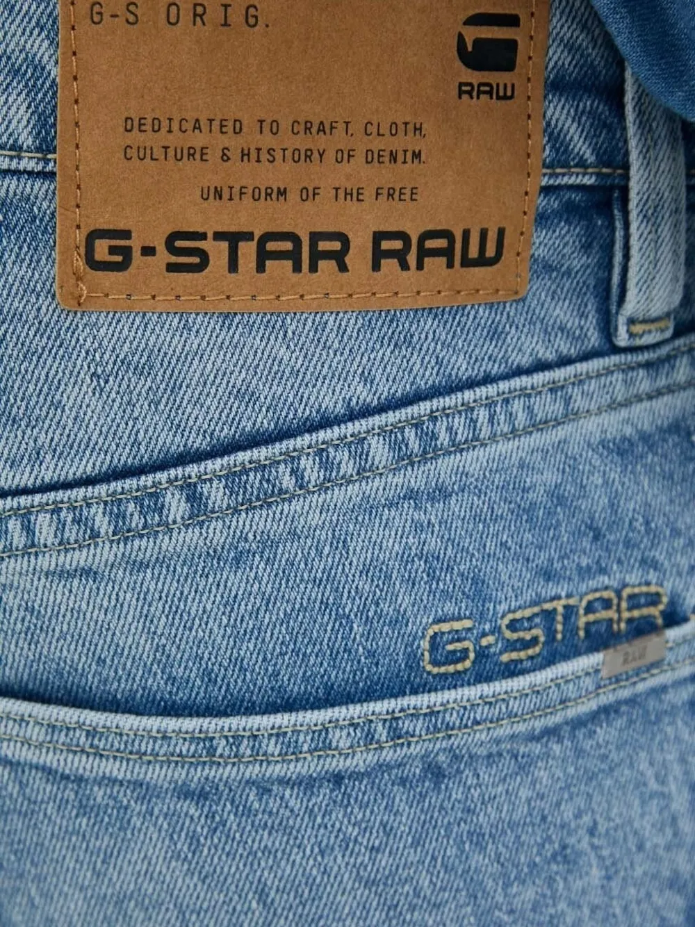 G-Star RAW Jeans met opgestikte zak Blauw