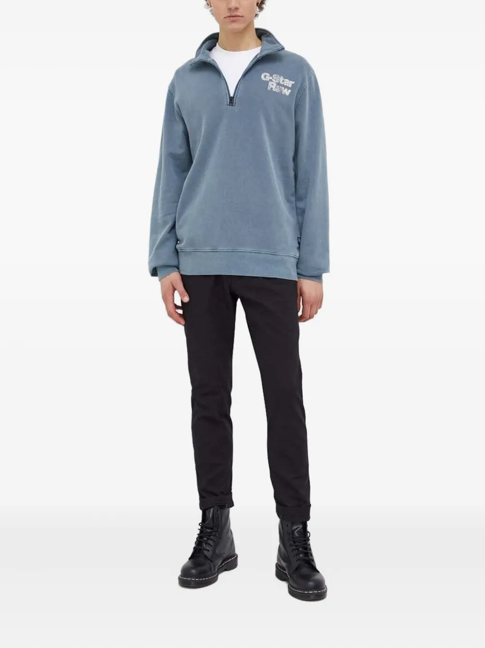 G-Star RAW Sweater met logo - Blauw