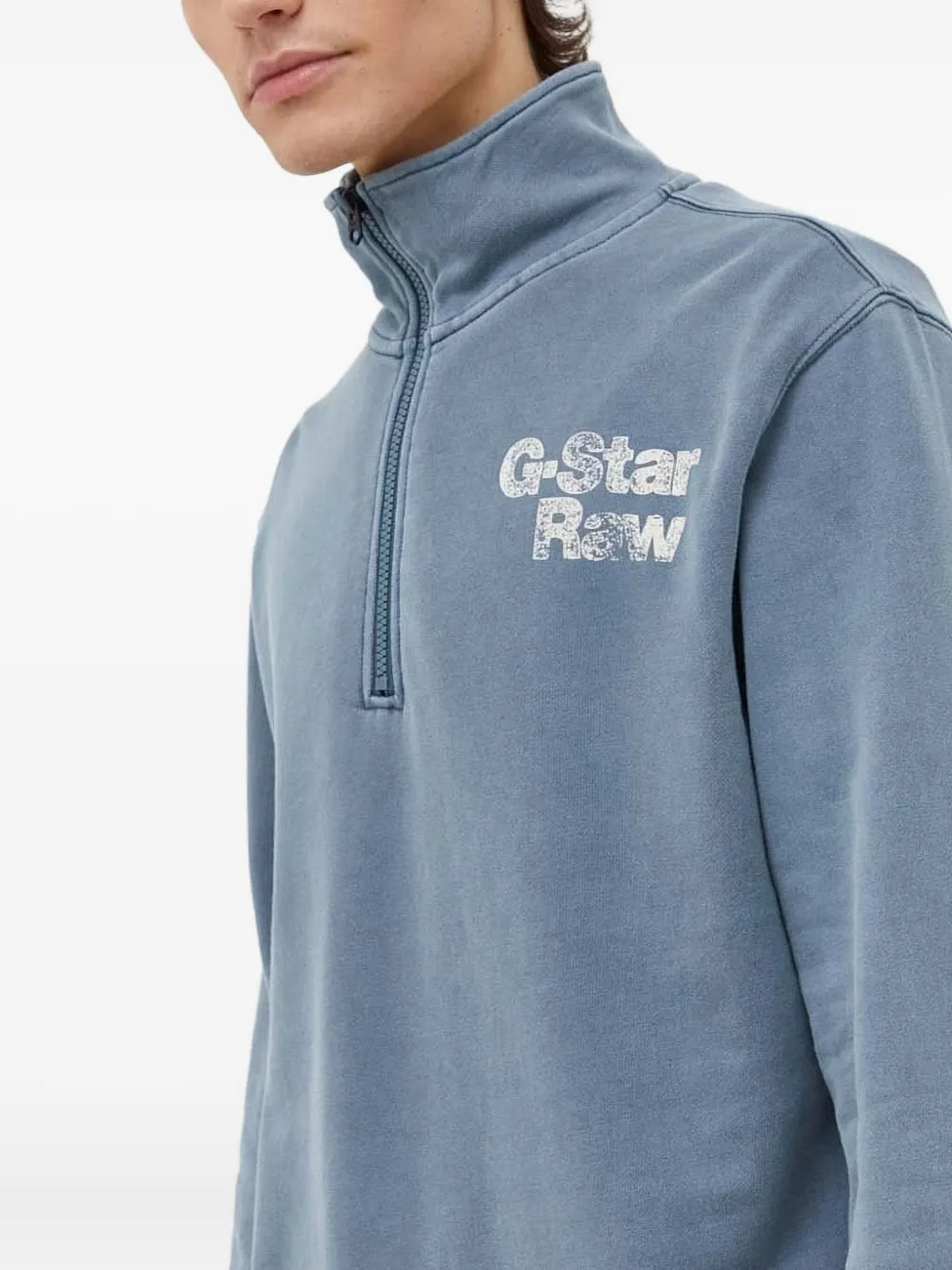 G-Star RAW Sweater met logo Blauw