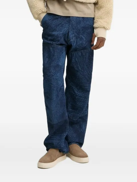 G-Star RAW patterned denim straight-leg jeans