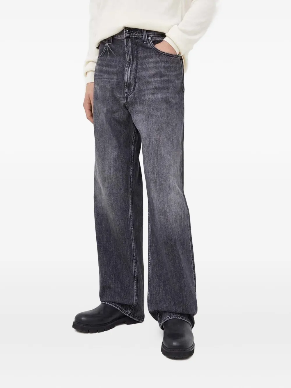 G-Star RAW Jeans met wijde pijpen Grijs