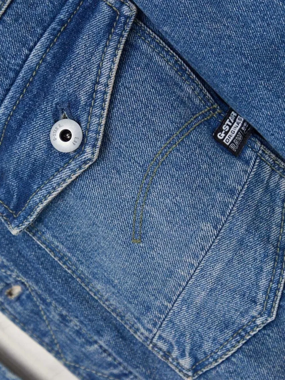 G-Star RAW Denim jack Blauw