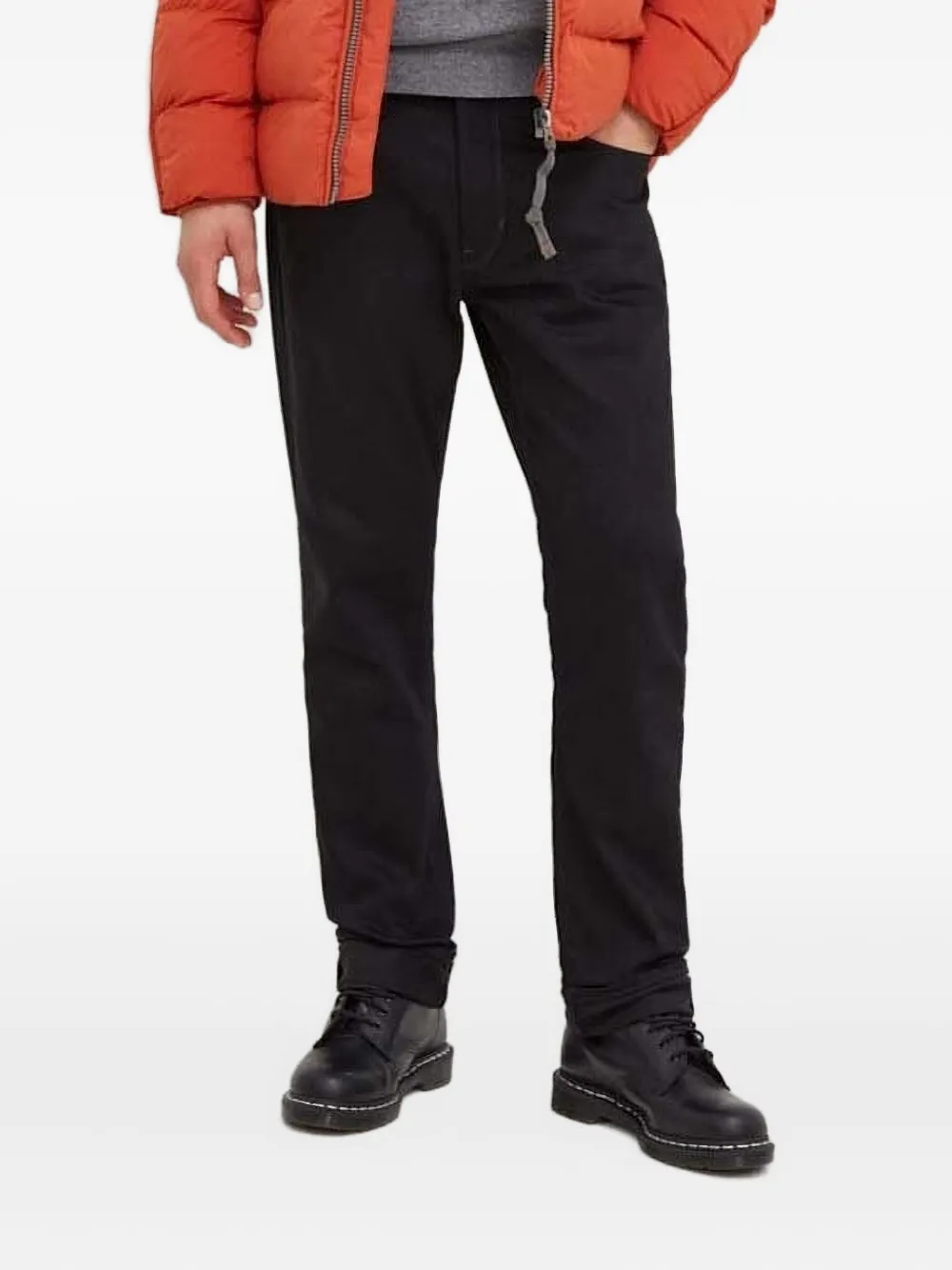 G-Star RAW leather-patch jeans | Black | Image 1