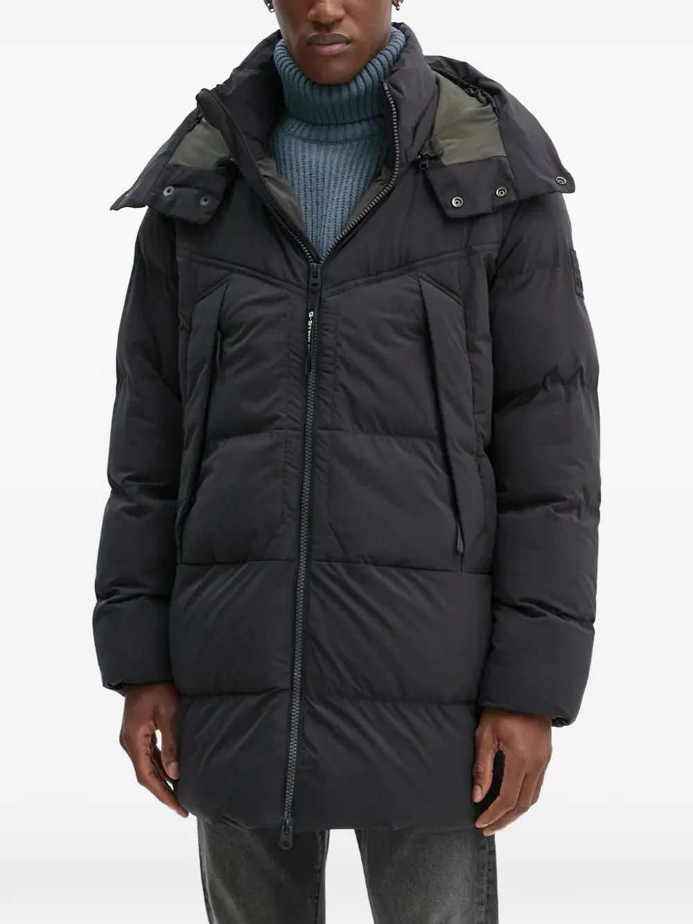 G-Star RAW G-Whistler padded hooded coat - Nero