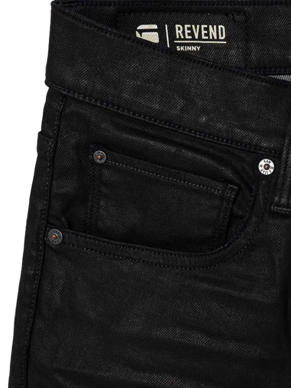 G-Star RAW Revend waxed-coated Jeans Black FARFETCH PH