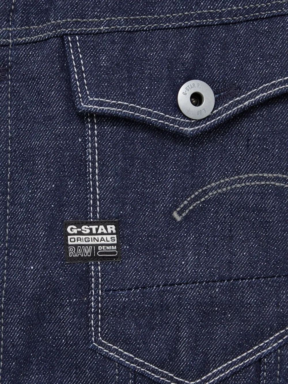 G-Star RAW Denim jack Blauw