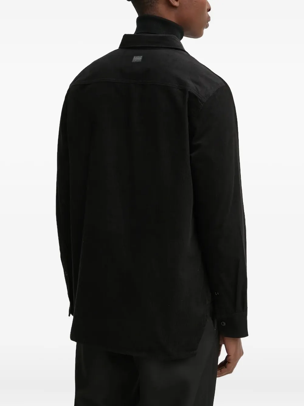 G-Star RAW Ribfluwelen overhemd Zwart