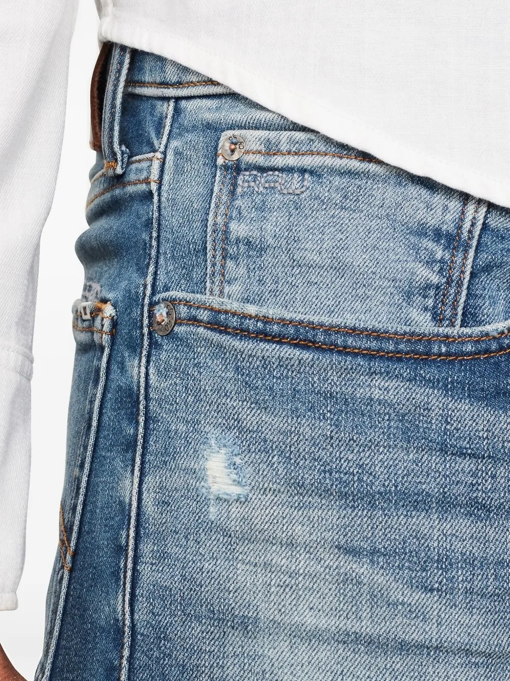 G-Star RAW Regular jeans met vervaagd effect Blauw