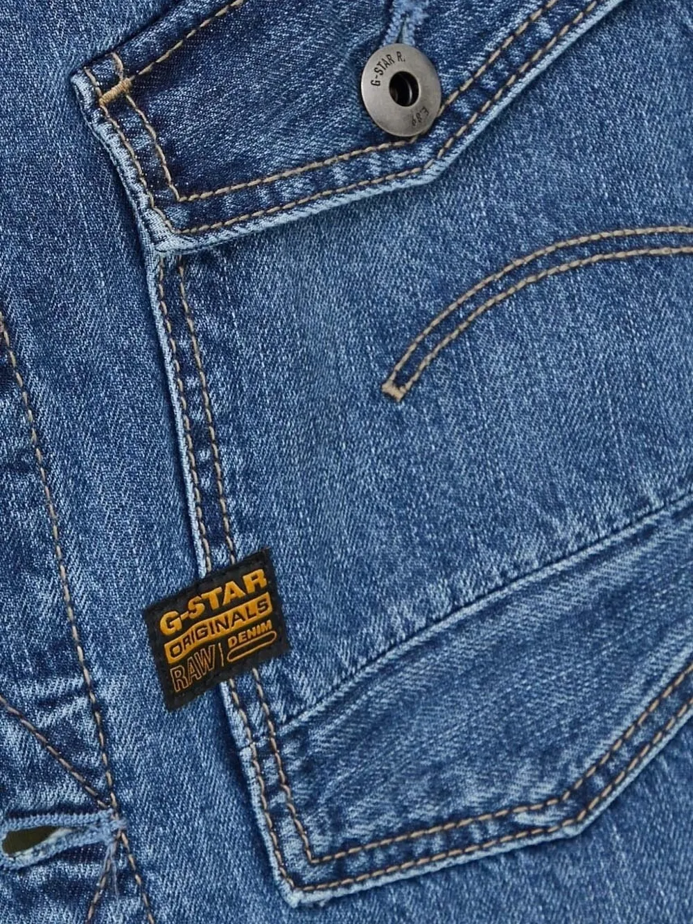 G-Star RAW Denim jack Blauw
