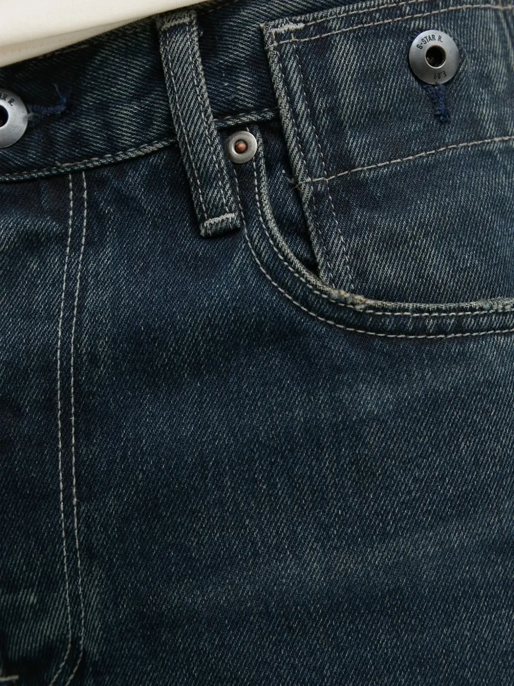 G-star Raw Buttoned Wide-leg Jeans In Blue