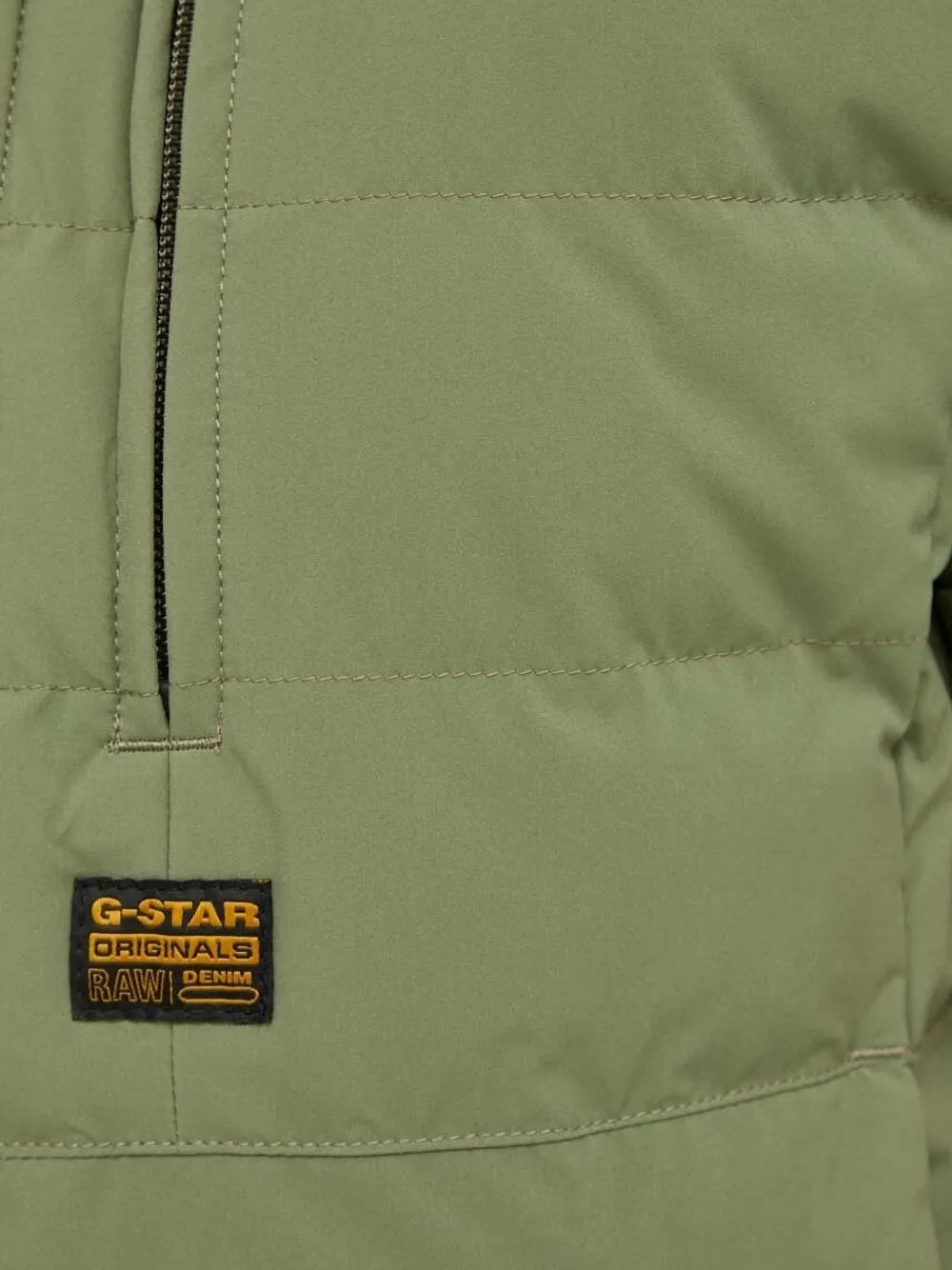 G-Star RAW Bodywarmer met rits Groen