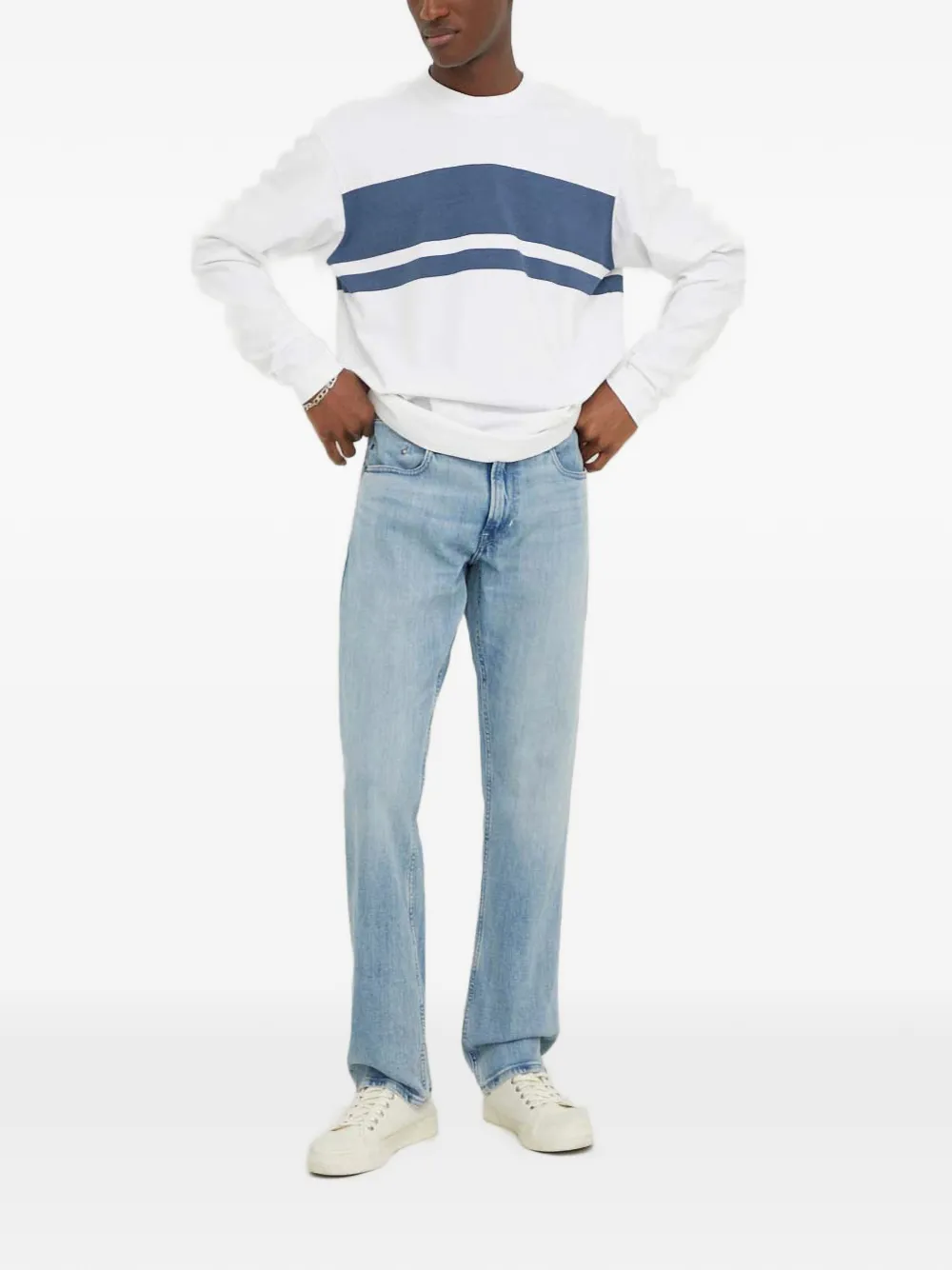 G-Star RAW logo-patch denim jeans - Blauw