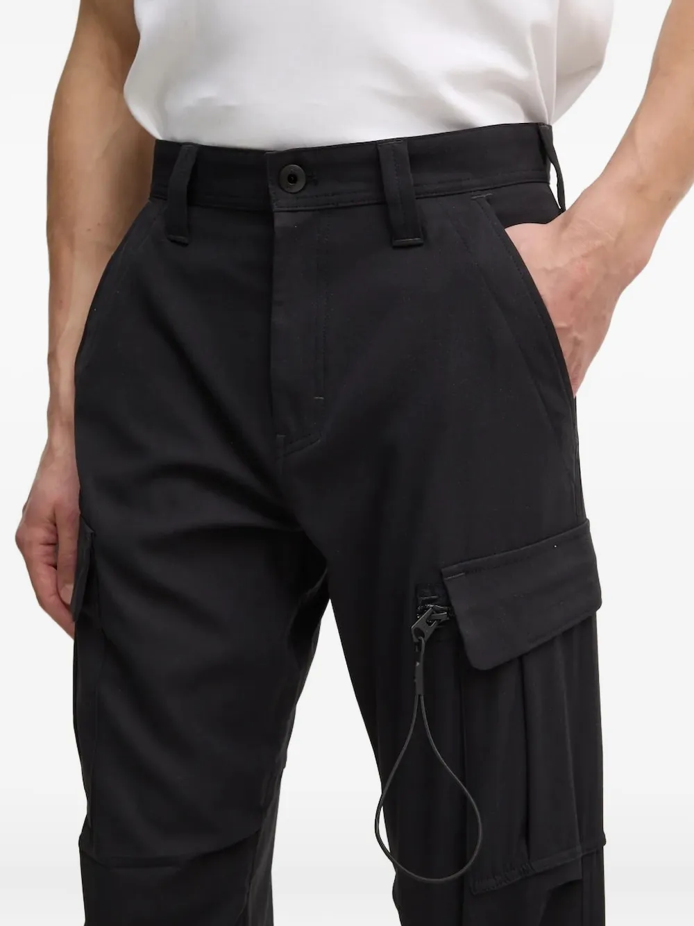 G-Star RAW Broek met cargo zak Zwart