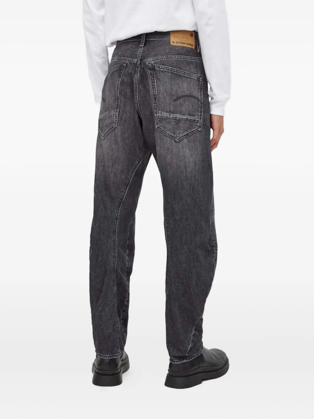 G-Star RAW Jeans met knoop- en ritssluiting - Zwart
